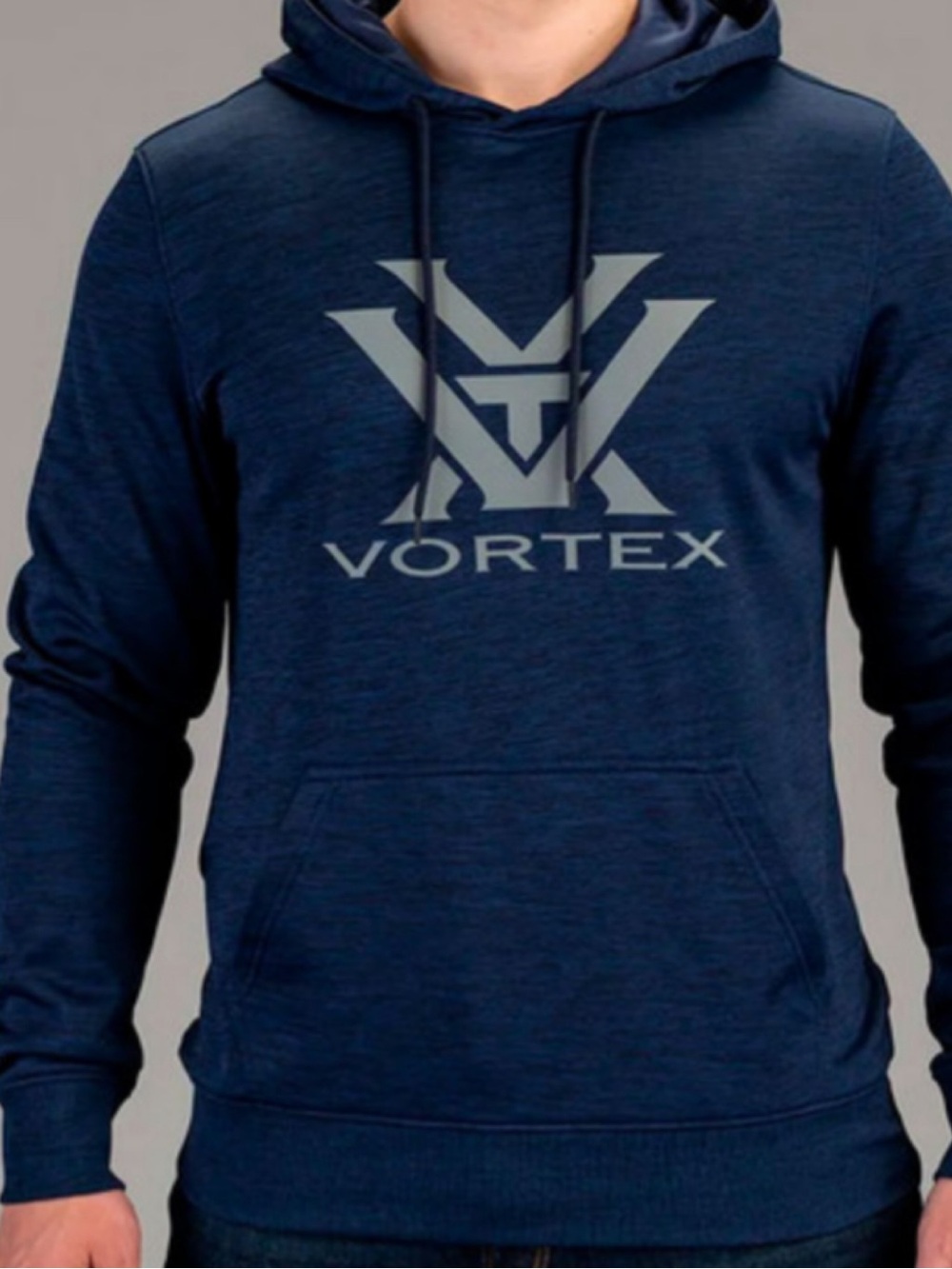 Vortex Men's Navy Logo Hoodie